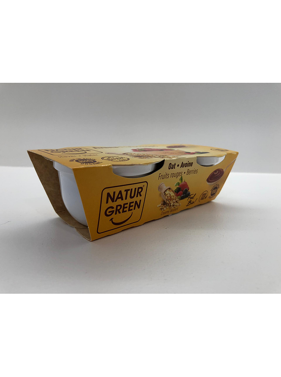 NaturGreen Sobremesa de Aveia e Frutos Vermelhos (2x125g)