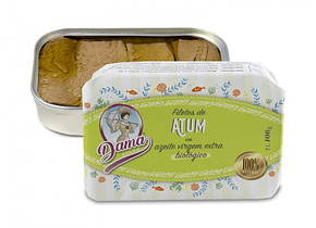 Dama Filetes de Atum em Azeite V. Extra Biológico 106g