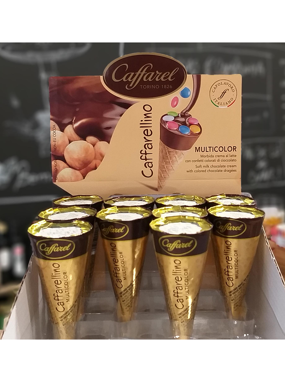 Cone de Chocolate e Plaliné c/ Drageias 25g - Caffarel 