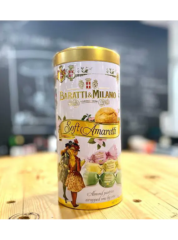 Biscoitos de Amareto Lata 145g - Baratti & Milano