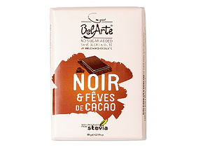 Chocolate Preto c/ Pepitas de Cacau SEM AÇÚCAR 85g - Belarte