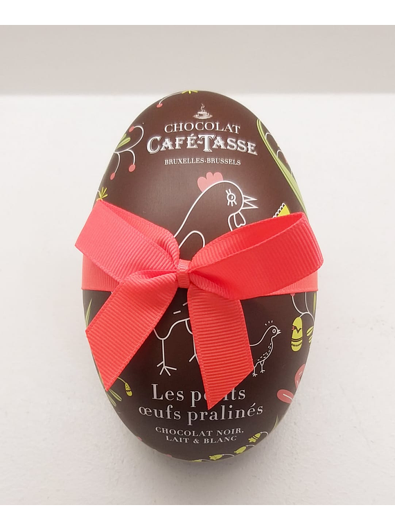 Lata Ovo c/ Ovinhos de Chocolate Praliné 156g - Café - Tasse