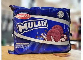 Bolacha de chocolate "Mulata" 3x175g - Moaçor