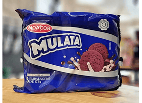 Bolacha de chocolate "Mulata" 3x175g - Moaçor