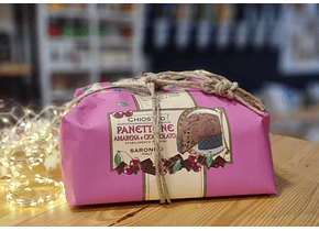 Panettone Artesanal Ginja e Chocolate Embrulhado 750g - Chiostro