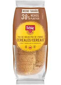 Pão de Forma de Cereais Fatiado Sem Glúten e Sem Lactose 300g  - Schär
