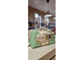 Panettone Artesanal Pistácio c/ Cobertura de Chocolate Negro 750g - Chiostro di Saronno
