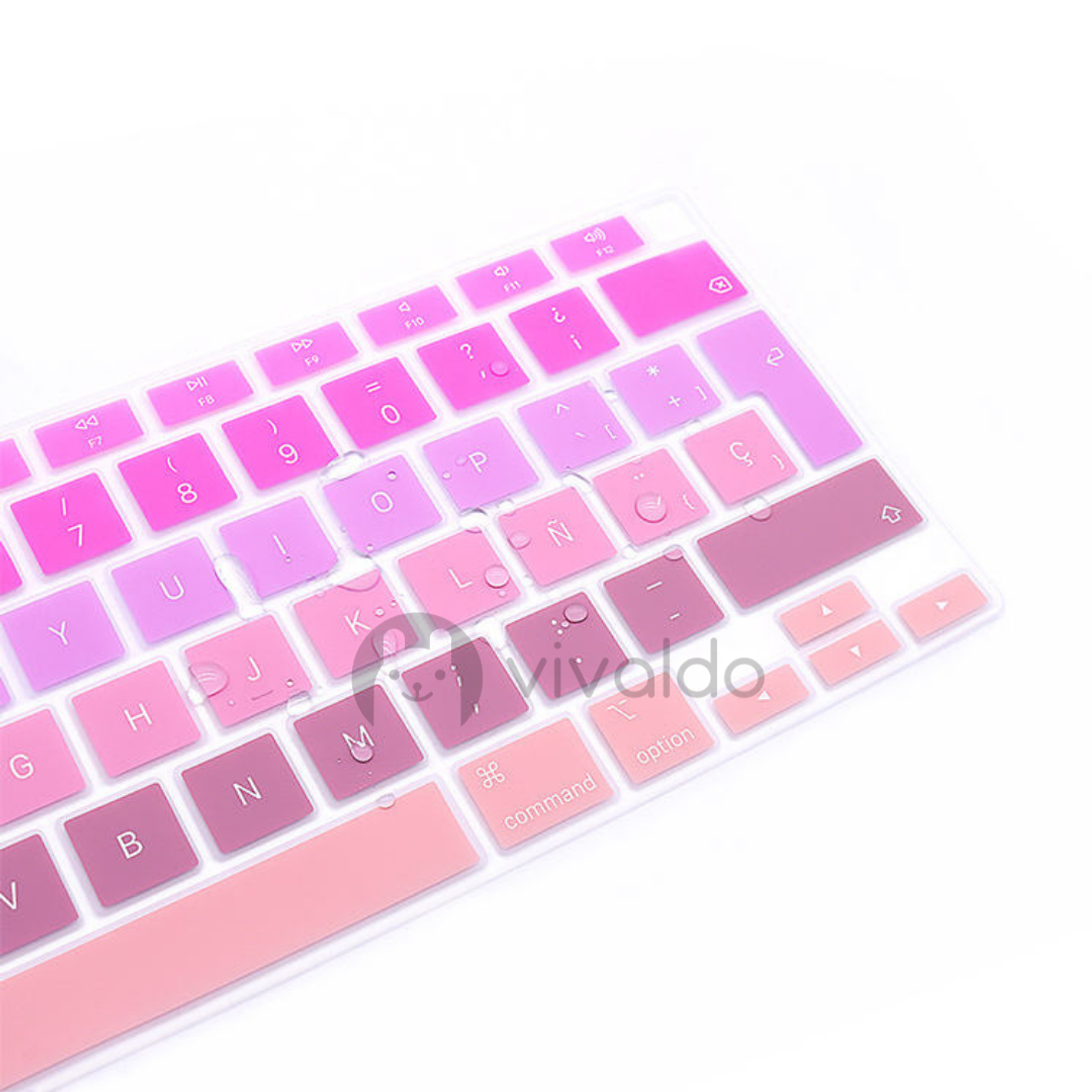 Cubre teclado Macbook rosado