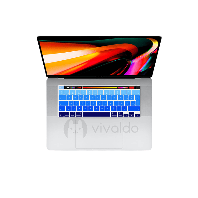 Cubre teclado Macbook azul