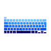 Cubre teclado Macbook azul