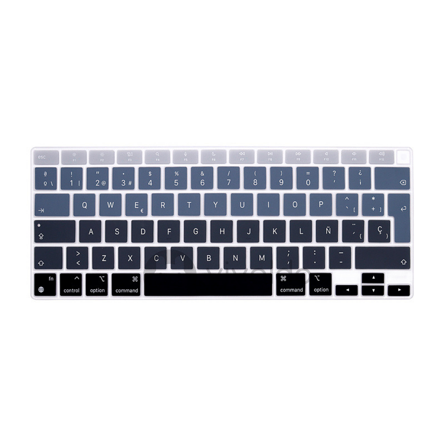 Cubre teclado Macbook gris