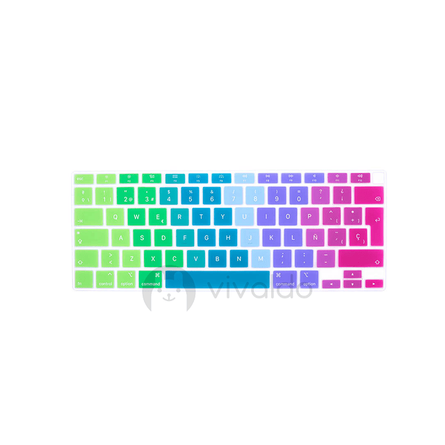 Cubre teclado Macbook multicolor 