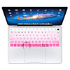 Cubre teclado Macbook rosado y blanco