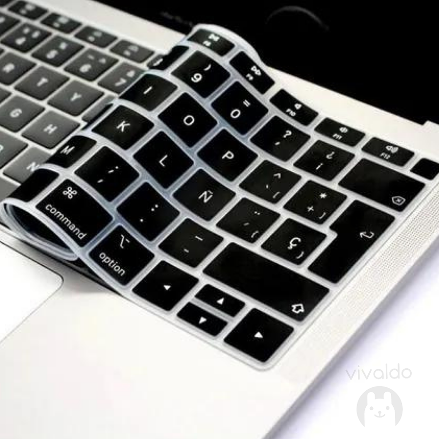 Cubre teclado Macbook negro