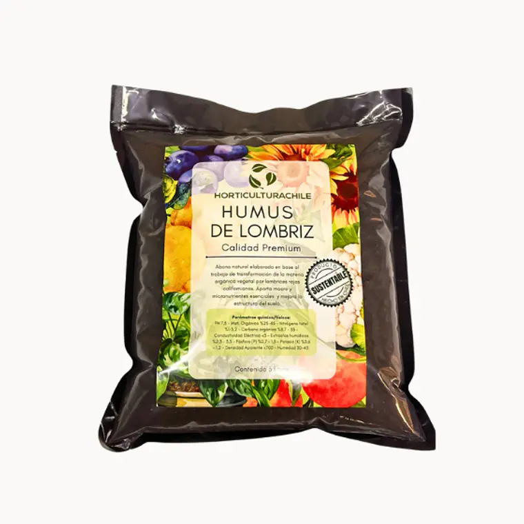 Humus de lombriz maduro 3 litros 1