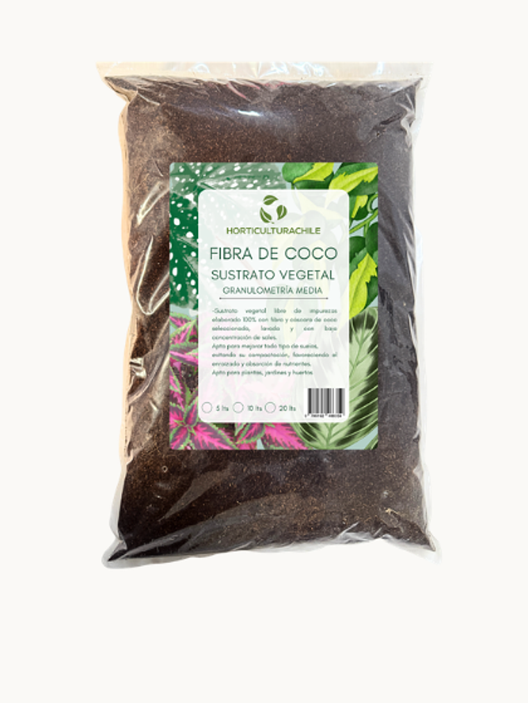 Fibra de coco fina hidratada 5 lts 1
