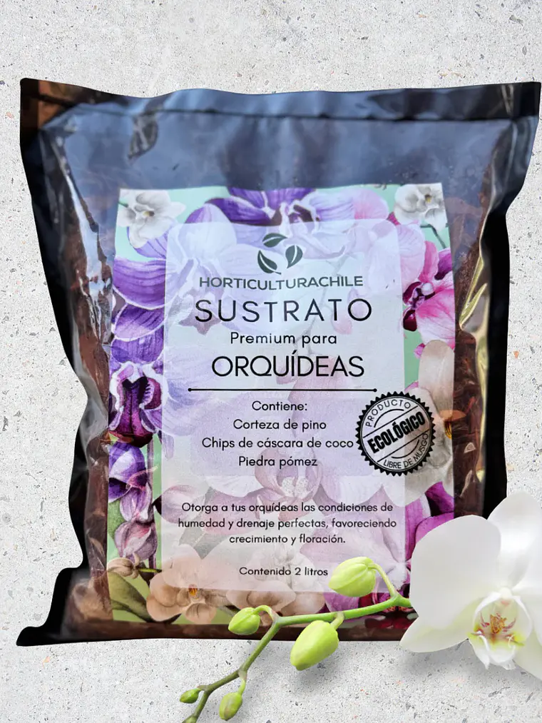 Sustrato Premium para Orquídeas 2L 1