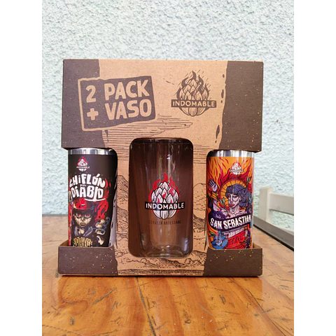 PACK 2 LATAS+ VASO