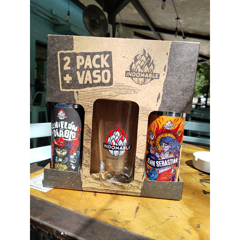 PACK 2 LATAS+ VASO