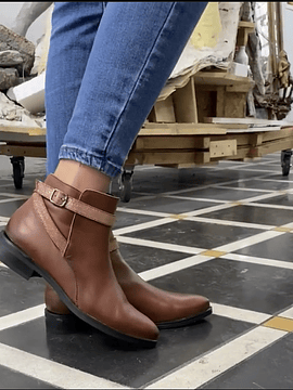 BOTIN CUERO TAMARA CAFÉ