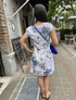 VESTIDO LINO FLORES BLANCO