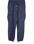PANTALÓN LINO CARGO NADIA AZUL MARINO