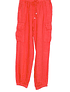 PANTALÓN LINO CARGO NADIA ROJO