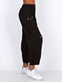 PANTALÓN LINO CARGO NEGRO