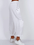 PANTALÓN LINO CARGO BLANCO