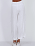 PANTALÓN LINO CARGO BLANCO