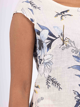 VESTIDO LINO DALIA MARFIL TALLA L