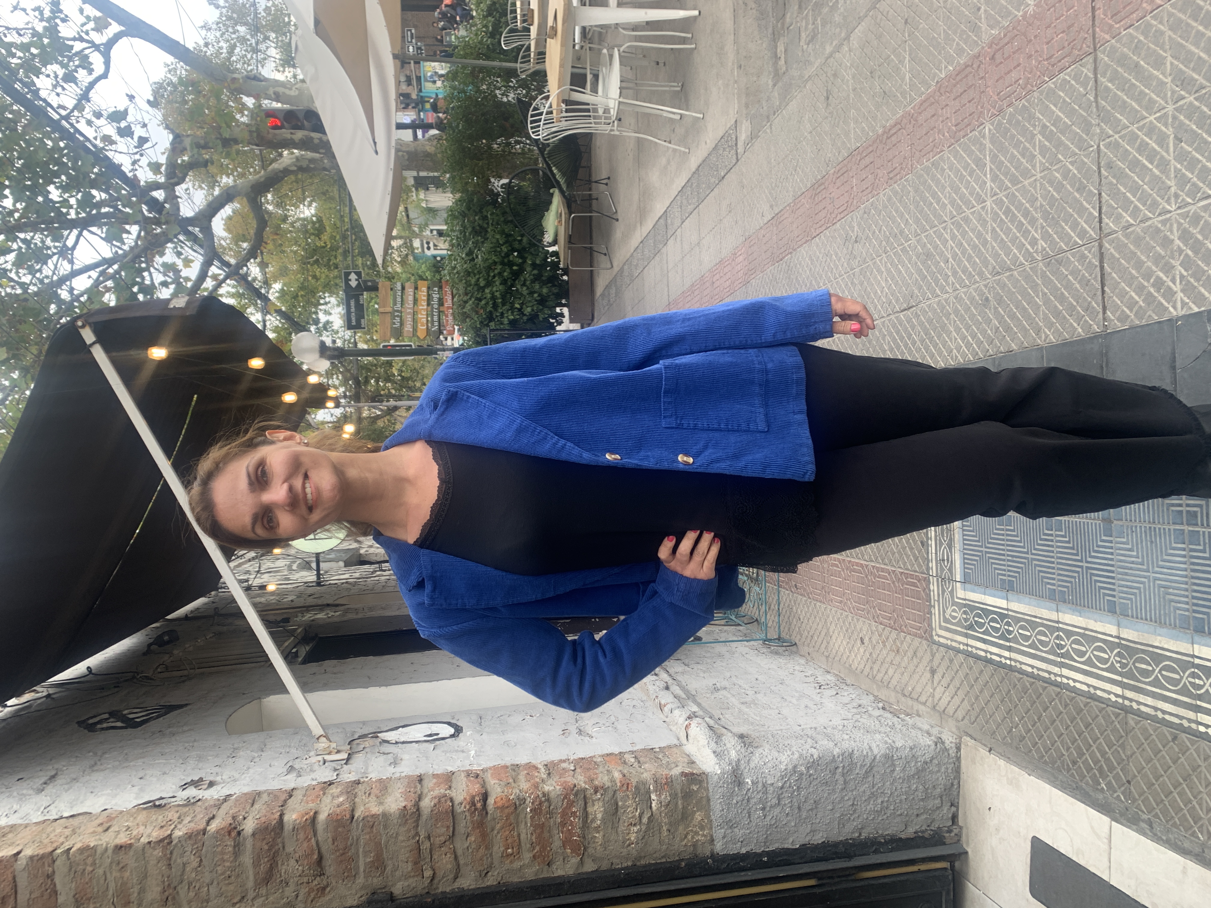 CHAQUETA COTELÉ MARIELLA AZULINO