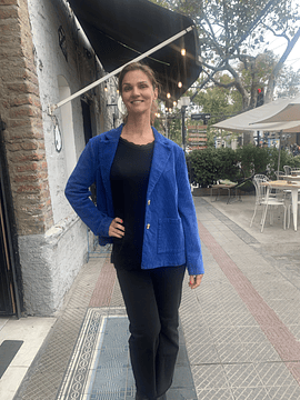 CHAQUETA COTELÉ MARIELLA AZULINO