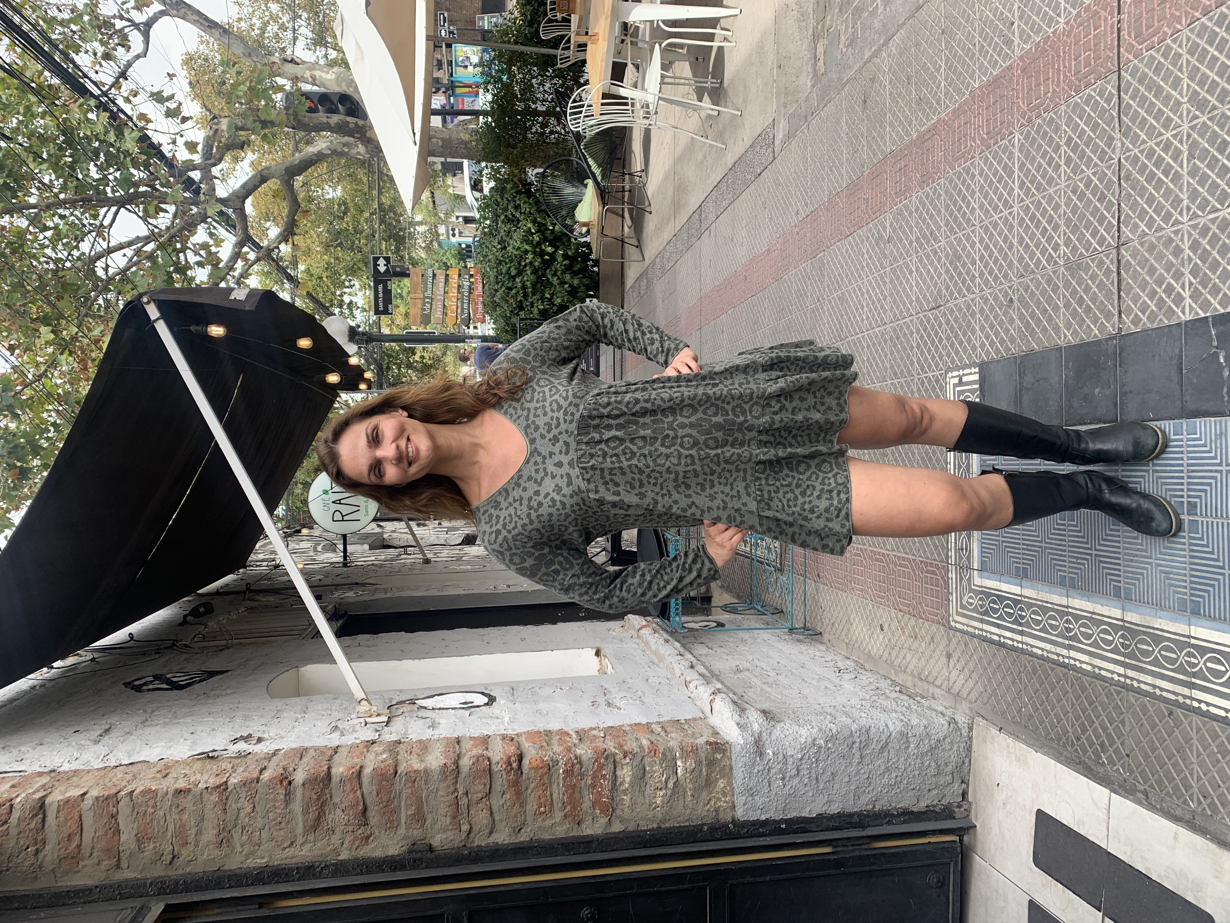 VESTIDO LEOPARDO NADIA KAKI