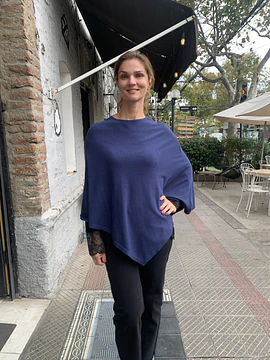 PONCHO EMY AZUL MARINO