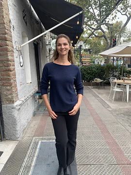 SWEATER CARO AZUL MARINO