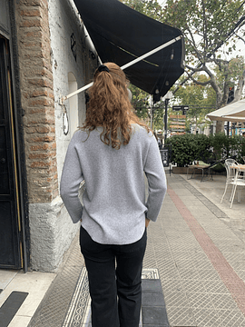 SWEATER CARO GRIS