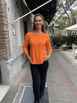 SWEATER CARO NARANJA