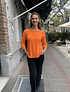 SWEATER CARO NARANJA