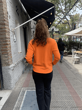 SWEATER CARO NARANJA