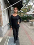 POLERA ENCAJE NEGRO