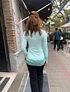 POLERA ENCAJE VERDE AGUA