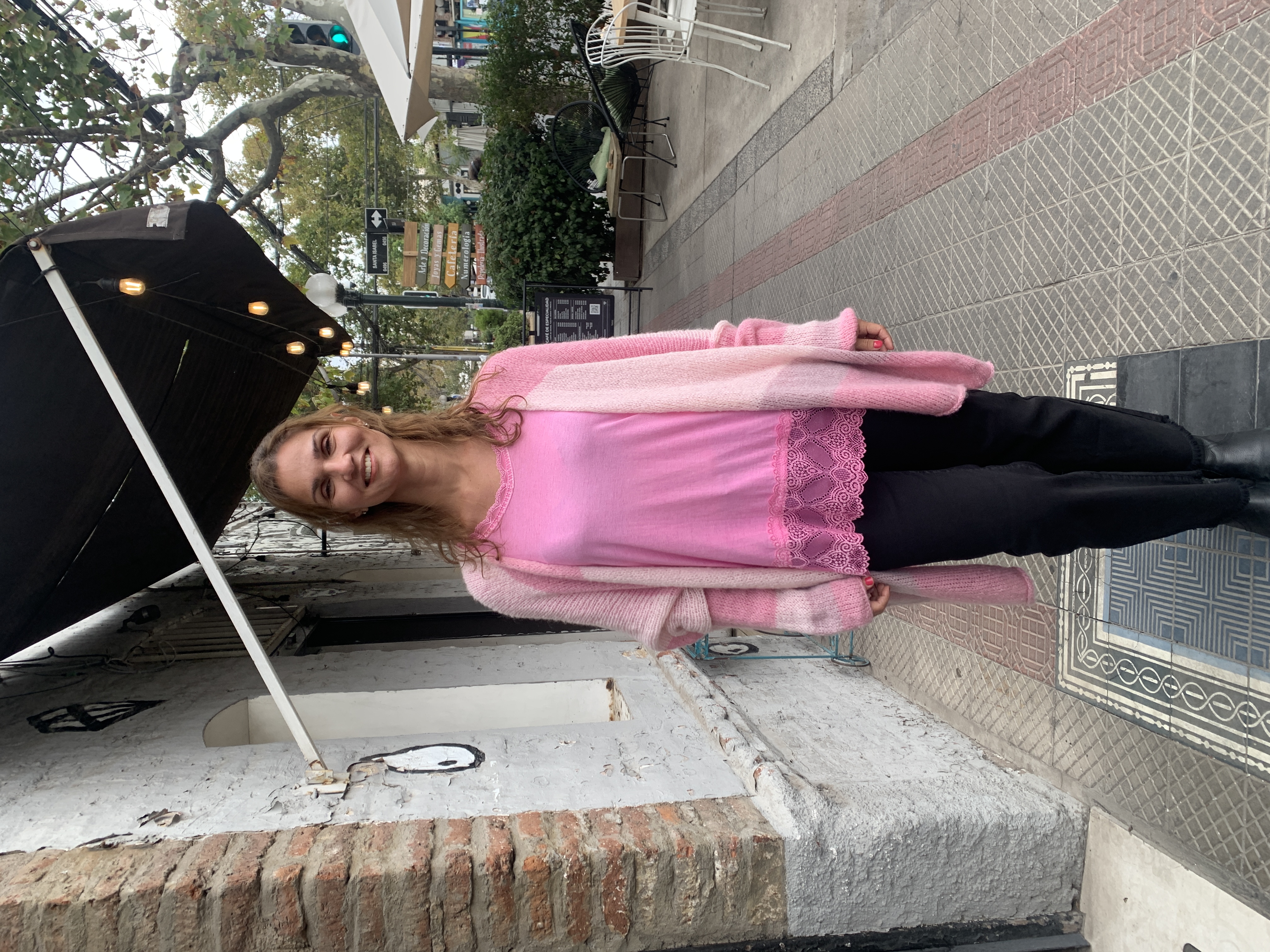 SACO LANA RAYADO ROSA