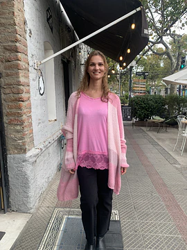 SACO LANA RAYADO ROSA