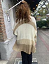SACO LANA RAYADO BLANCO BEIGE