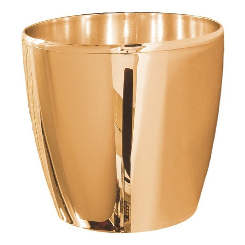 Maceta Plástica Bahía Chrome Metalizado 9cm Diámetro x8cm Alto 6