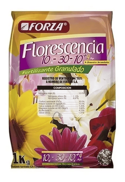 Fertilizante De Plantas 10-30-10 Florescencia Forza Bolsa x1kg