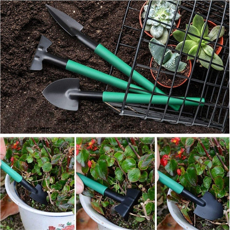 Kit Herramientas Jardinería x11 Piezas Más Estuche Verde 6
