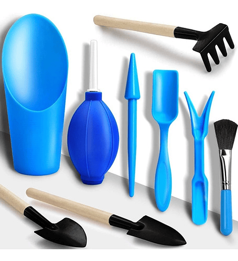 Kit Básico Herramientas Cuidado Cactus y Suculentas x9 piezas