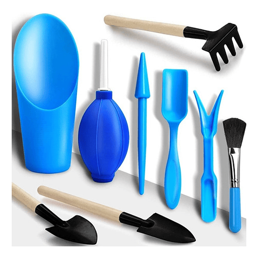 Kit Básico Herramientas Cuidado Cactus y Suculentas x9 piezas 1